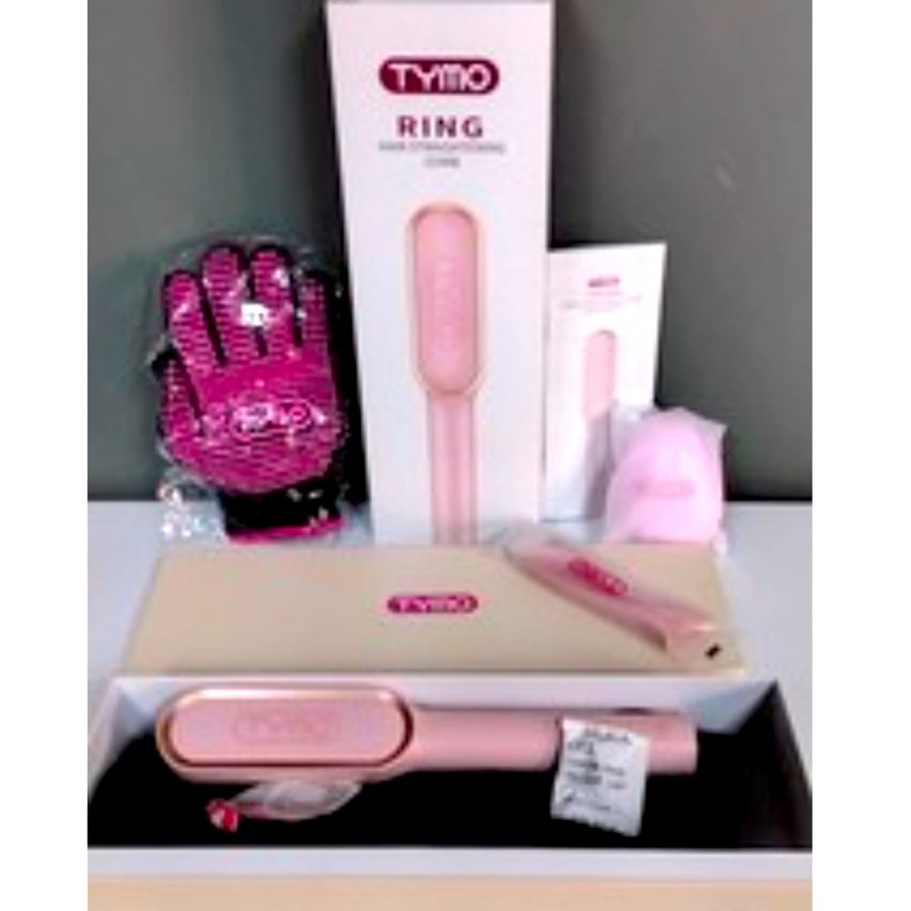Tymo Pink Ring Hair Straightener  - Open Box Never Used
